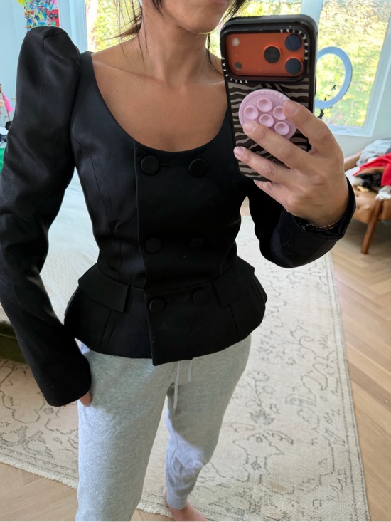 KIMHĒKIM Jackets & Blazers - KIMHĒKIM
 Double-Breasted Peplum Jacket